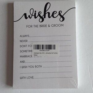 Wedding  Stationary Cards Wishes for the Bride and Groom NWOT